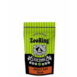 Zooring Adult Cat Duck сухой корм для взрослых кошек всех пород для кожи и шерсти с уткой - 350 г