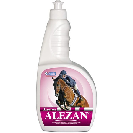 АВЗ Алезан шампунь концентрированный для лошадей с противоперхотным и дезодорирующим эффектом - 500 мл фото 1