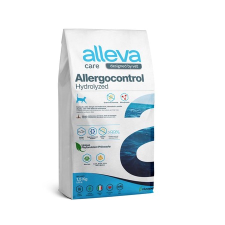 Alleva Care Cat Adult Allergocontrol сухой диетический корм для взрослых кошек при пищевой аллергии - 1,5 кг фото 1