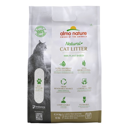 Almo Nature Cat Litter наполнитель для кошек, комкующийся, 100% натуральный биоразлагаемый - 4,54 кг фото 1