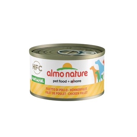 Almo Nature Classic влажный корм для собак, с куриным филе, волокна в бульоне, в консервах - 95 г фото 1