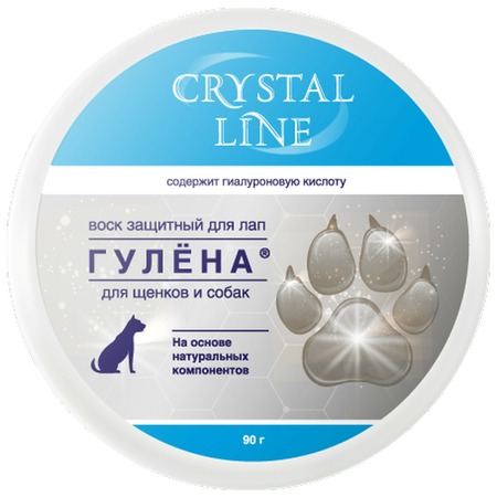 Apicenna Crystal Line Гулена защитный воск для лап собак - 90 г фото 1