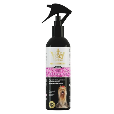 Apicenna Royal Groom Грумминг-Спрей Блеск и Шелк для собак породы йоркширский терьер - 200 мл фото 1