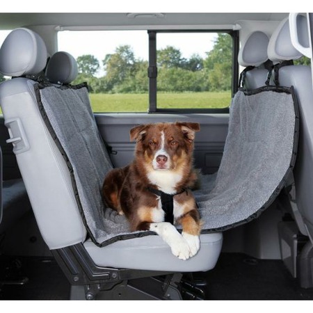Автомобильная подстилка Trixie для собак 1,45х1,6 м серо-черного цвета фото 1