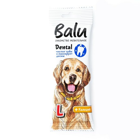 Balu Dental лакомство для собак крупных пород, жевательное, размер L - 36 г фото 1