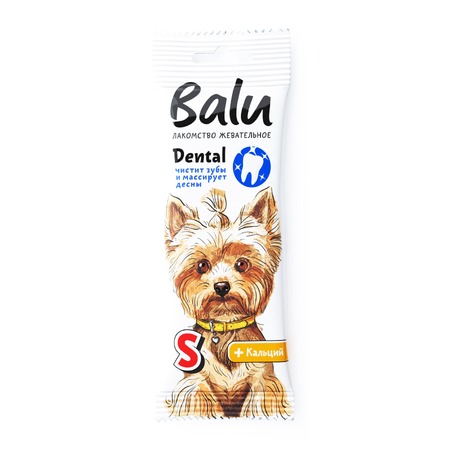 Balu Dental лакомство для собак мелких пород, жевательное, размер S - 36 г фото 1