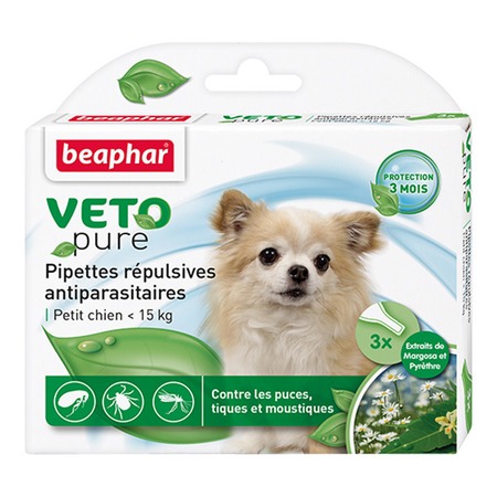 Beaphar Bio Stop On капли для собак мелких пород от блох, клещей и комаров - 3 пипетки фото 1
