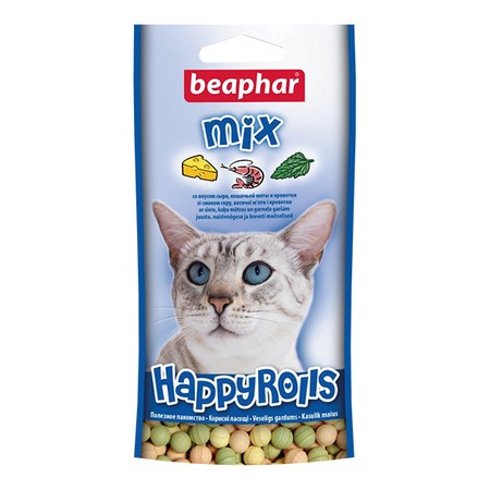 Beaphar Happy Rolls Mix лакомство для кошек - 80 шт фото 1