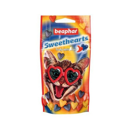 Beaphar Sweethearts лакомство-сердечки для кошек со вкусом курицы - 150 шт фото 1