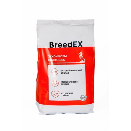 BreedEX сухой корм для кошек, с курицей и рисом - 2 кг фото 1