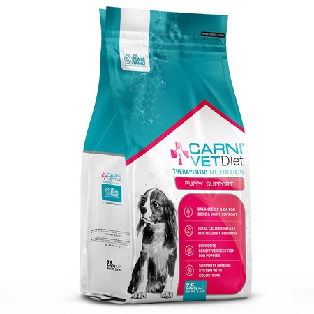 Carni Vet Diet Puppy Support сухой корм для щенков с нарушениями развития и проблемами пищеварения, диетический, с курицей - 2,5 кг фото 1