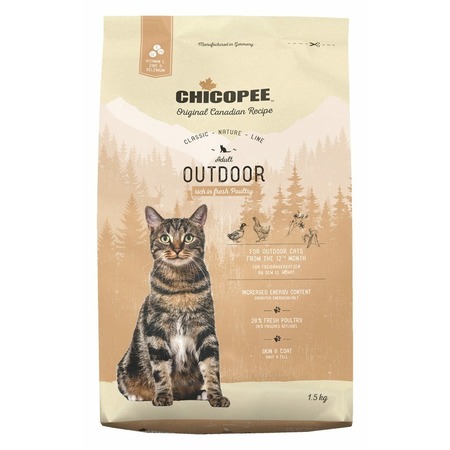 Chicopee CNL Cat Adult Outdoor сухой корм для кошек, бывающих на улице, с птицей - 1,5 кг фото 1