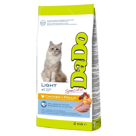 Dado Cat Light Chicken сухой корм для кошек, склонных к ожирению, с курицей фото 1