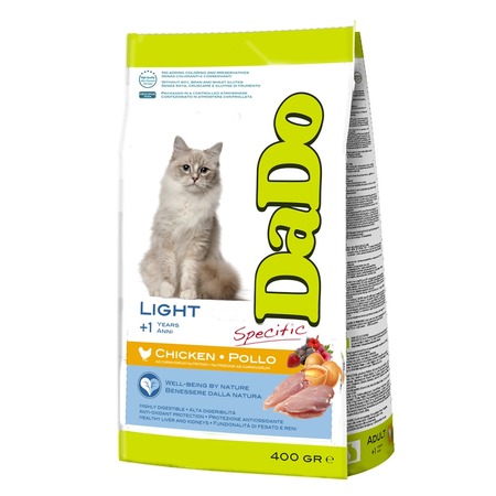 Dado Cat Light Chicken корм для кошек, склонных к ожирению, с курицей - 400 г фото 1