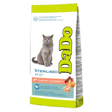 Dado Cat Sterilised Shrimps корм для стерилизованных кошек, с креветками фото 1