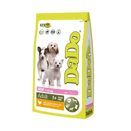 Dado Dog Adult Mini Chicken & Rice монобелковый корм для собак мелких пород, с курицей и рисом фото 1