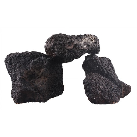 Декорация для аквариума природная PRIME Черный вулканический камень М 10-20 см фото 1