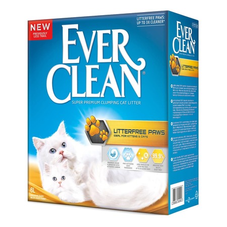 Ever Clean Litter Free Paws наполнитель комкующийся для для длинношерстных кошек и котят - 6 л фото 1