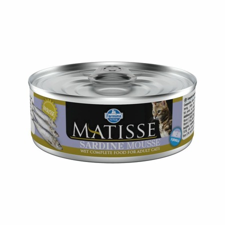 Farmina Matisse Sardine Mousse влажный корм для взрослых кошек мусс с сардиной - 85 г (12 шт в уп) фото 1