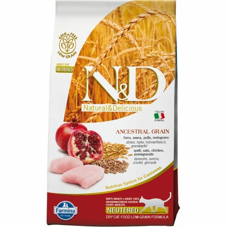 Farmina N&D Low Grain Cat Chicken & Pomegranate Neutered - 1,5 кг фото 1