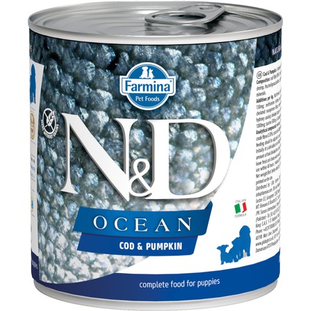 Farmina N&D Ocean Puppy влажный корм для щенков с треской и тыквой - 285 г (6 шт в уп) фото 1