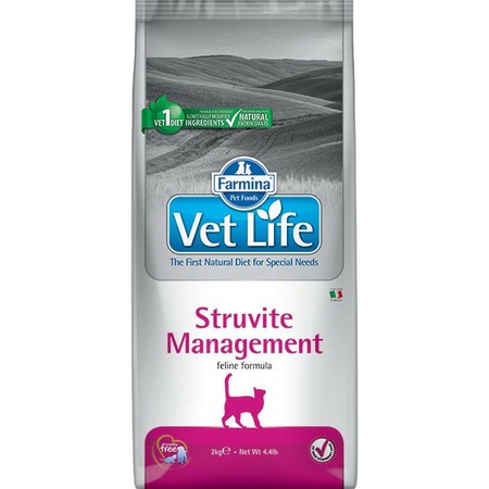 Farmina Vet Life Cat Struvite Management ветеринарный корм для взрослых кошек и котов при рецидивах мочекаменной болезни струвитного типа фото 1