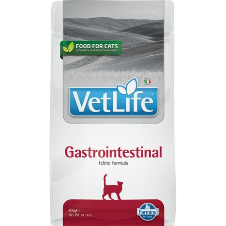 Farmina Vet Life Natural Diet Cat Gastro-intestinal сухой корм для кошек с проблемами ЖКТ - 400 г фото 1
