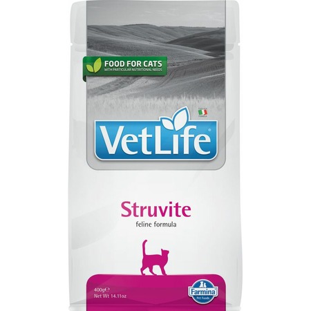 Farmina Vet Life Natural Diet Cat Struvite сухой корм для кошек с мочекаменной болезнью - 400 г фото 1