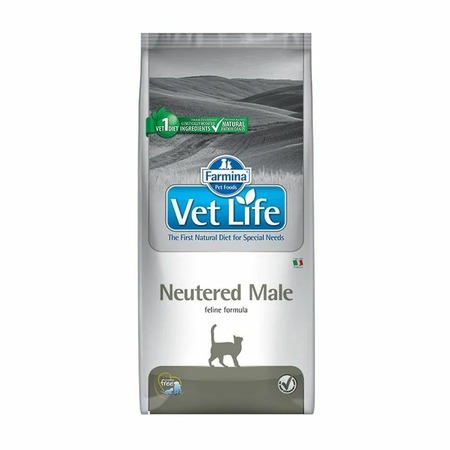 Farmina Vet Life Cat Neutered Male ветеринарный диетический сухой корм для взрослых кастрированных котов фото 1