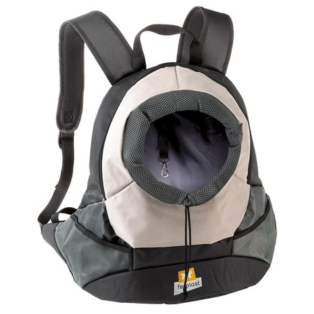 Ferplast Kangoo Grey Backpack рюкзак для собак мелких пород, полиэстр, серый - L фото 1