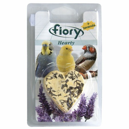 Fiory био-камень для птиц Hearty с лавандой в форме сердца 45 г фото 1