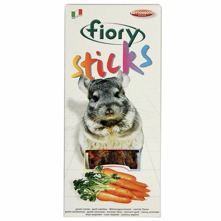 Fiory палочки для шиншилл Sticks с морковью 2х40 г фото 1