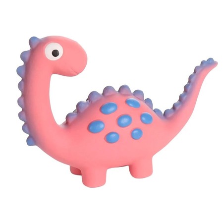Flamingo игрушка для собак "Динозавр" L, латекс, розовый, 7,7х25х15 см фото 1
