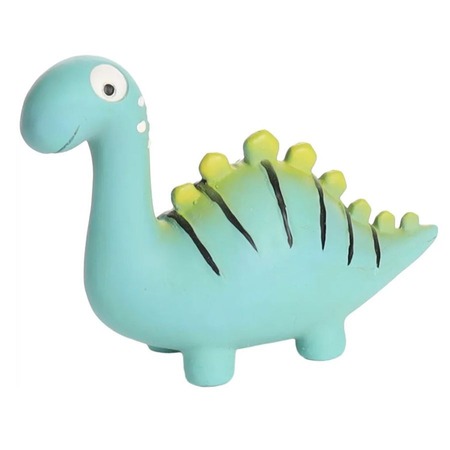 Flamingo игрушка для собак "Динозавр" L, латекс, зелёный, 6,7х19х14 см фото 1