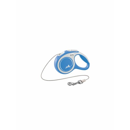 flexi New Comfort cord XS поводок-рулетка для собак, голубая 3 м, до 8 кг фото 1