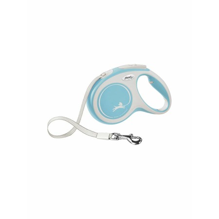 flexi New Comfort tape M поводок-рулетка для собак, светло-голубая 5 м, до 25 кг фото 1