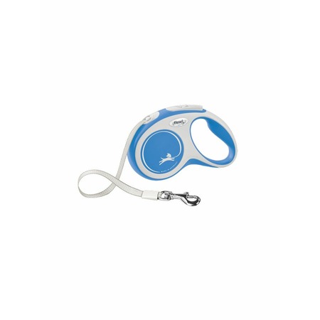 flexi New Comfort tape S поводок-рулетка для собак, голубая 5 м, до 15 кг фото 1