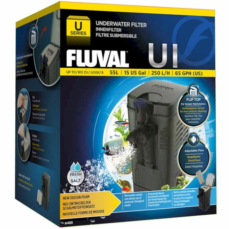 Fluval фильтр для аквариума внутренний U1 200 л/ч, аквариумы до 45 л (A465) фото 1