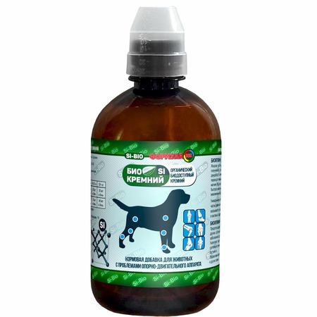 Формула 365 кормовая добавка биокремний для взрослых собак всех пород предотвращает развитие рахита, артрита, артроза, размет лап, укрепляет связки - 500 мл фото 1