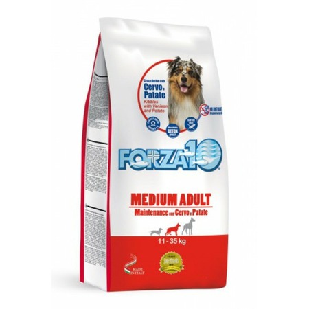 Forza10 Medium Maintenance Cervo/Patate сухой корм для взрослых собак средних пород с олениной и картофелем - 12,5 кг фото 1
