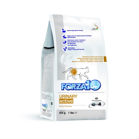 Сухой корм Forza10 Urinary Active для взрослых кошек при заболеваниях мочевыводящих путей с рыбой - 454 г фото 1