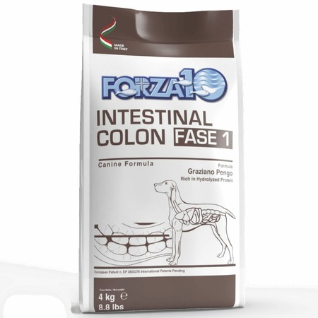 Forza10 Intestinal Colon Fase 1 полнорационный диетический корм для собак, при расстройствах пищеварения, с рыбой фото 1