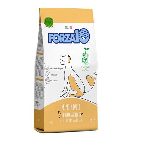 Forza10 Maintenance для взрослых собак мелких пород из курицы и картофеля - 2 кг фото 1