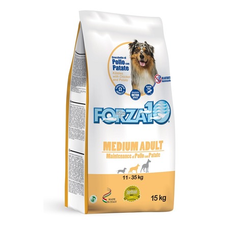 Forza10 Med. Maint полнорационный сухой корм для взрослых собак средних и крупных пород из курицы и картофеля - 15 кг фото 1