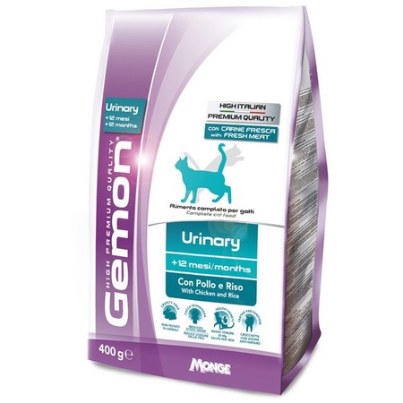 Gemon Cat Urinary полнорационный сухой корм для кошек для профилактики мочекаменной болезни (МКБ), с курицей - 400 г фото 1