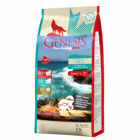 Genesis Pure Canada Blue Ocean Adult для взрослых собак всех пород с лососем, сельдью и курицей - 2,27 кг фото 1