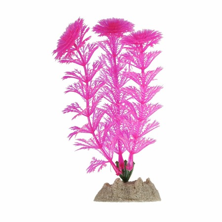 Glofish растение для аквариума пластиковое флуоресцентное розовое 13 см фото 1