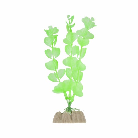 Glofish растение для аквариума пластиковое флуоресцентное зеленое 15-24 см фото 1