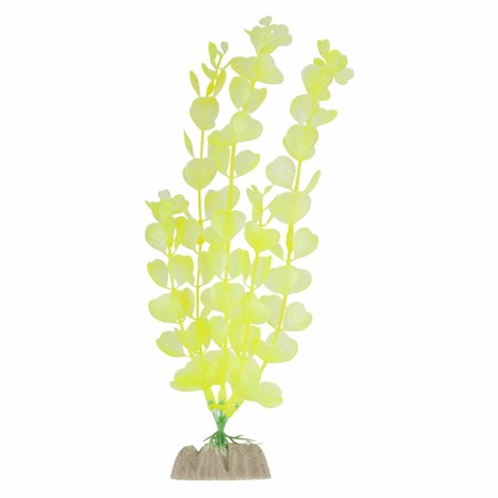 Glofish растение для аквариума пластиковое флуоресцентное желтое 20-32 см фото 1