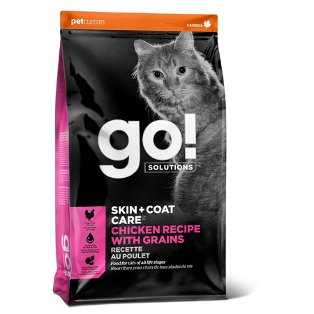 GO! Skin + Coat Chicken сухой корм для котят и кошек, с курицей, фруктами и овощами фото 1